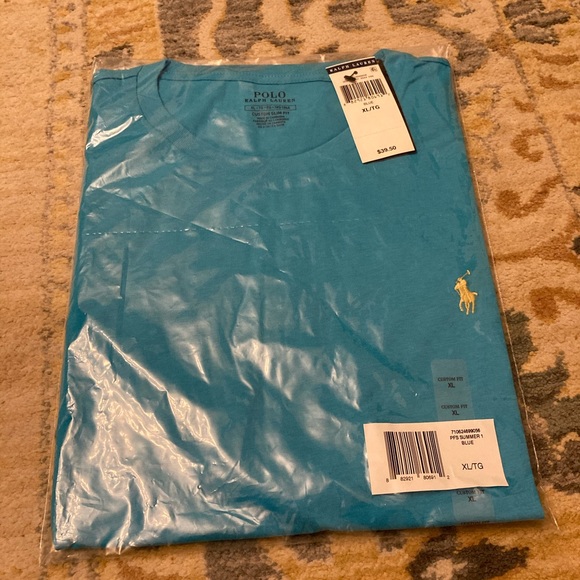 Polo Ralph Lauren Teal T NWT - Picture 1 of 1